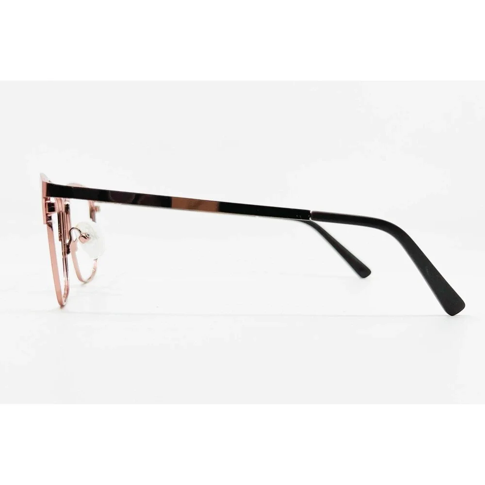 Zenni Optical Eyeglasses Frames Women Rose Gold Cat Eye 3216819 Medium